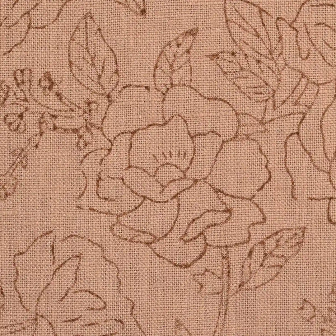 Dune Botanica Coral Linen Fabric