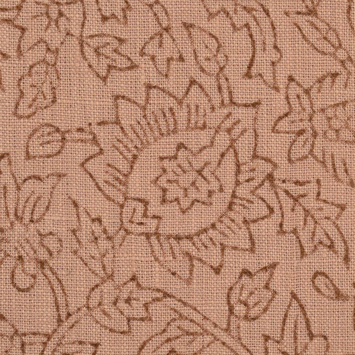 Oguh Traditional Block Print Solid Linen Fabric