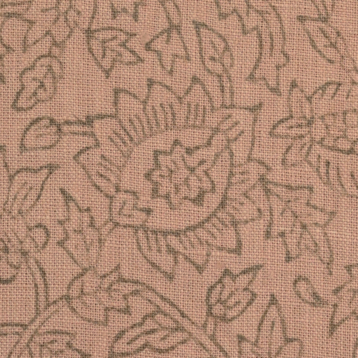 Oguh Traditional Block Print Solid Linen Fabric