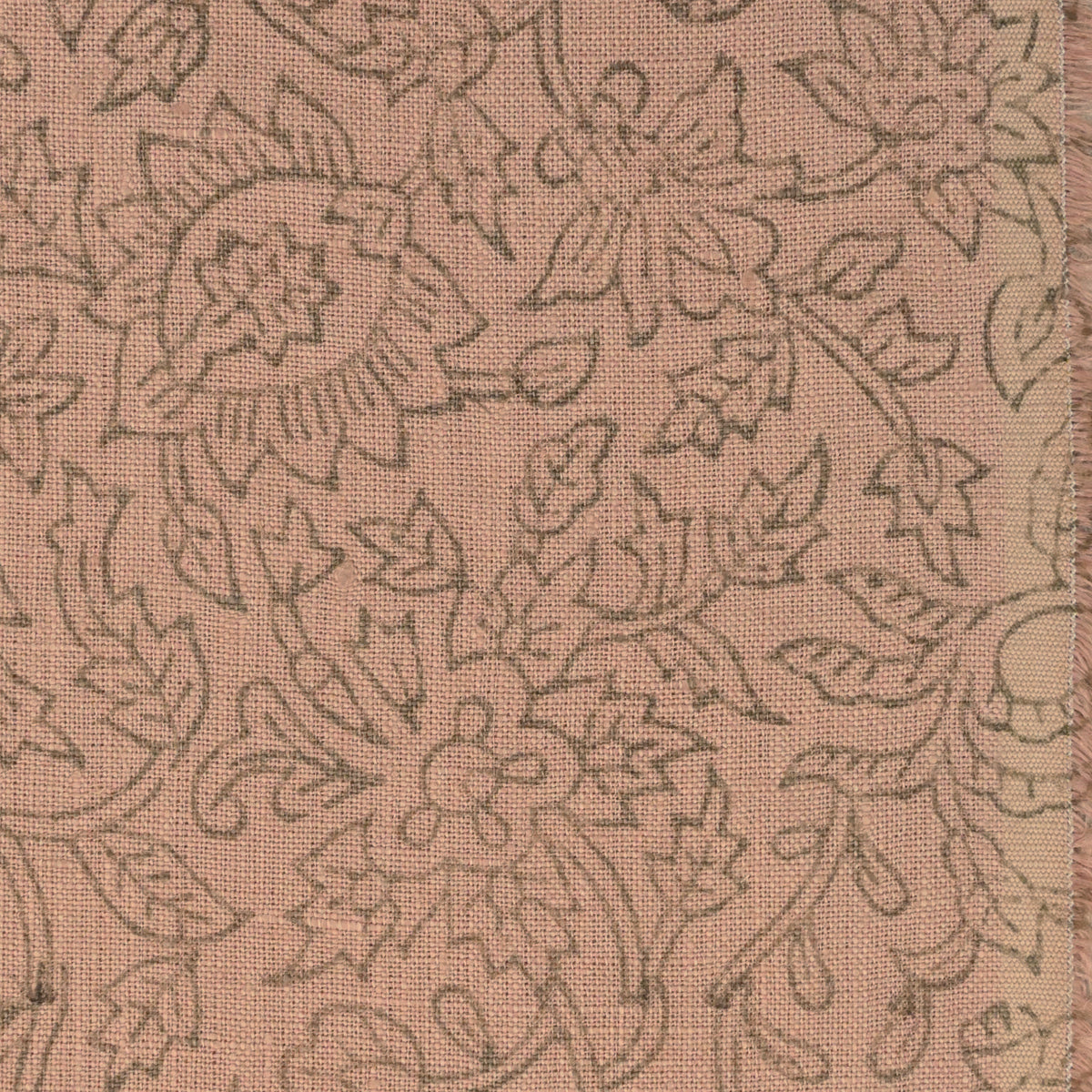 Oguh Traditional Block Print Solid Linen Fabric