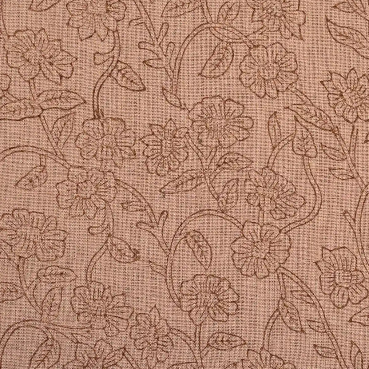 Petal Breeze Plum Linen Fabric