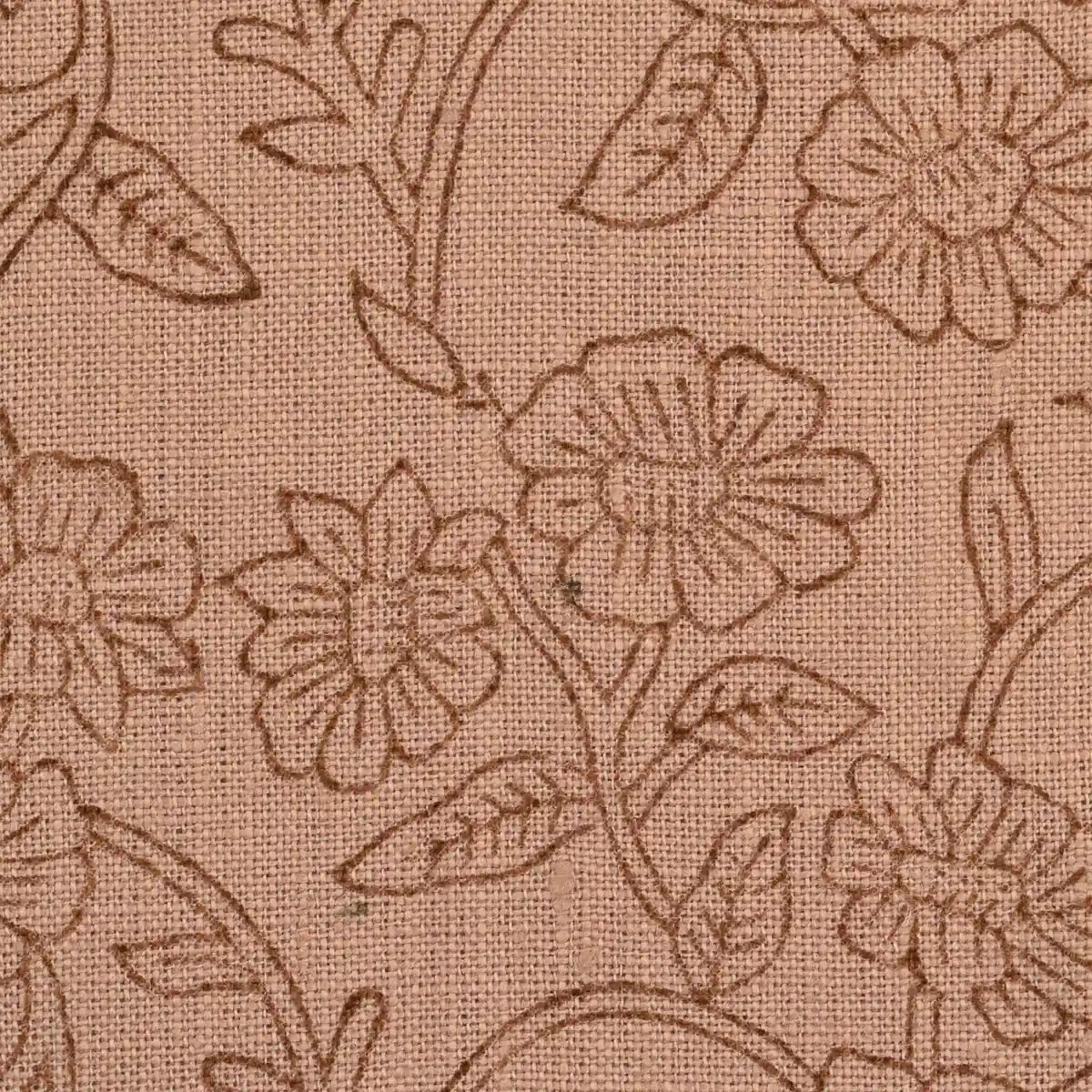 Petal Breeze Plum Linen Fabric