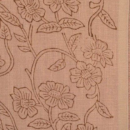 Petal Breeze Plum Linen Fabric