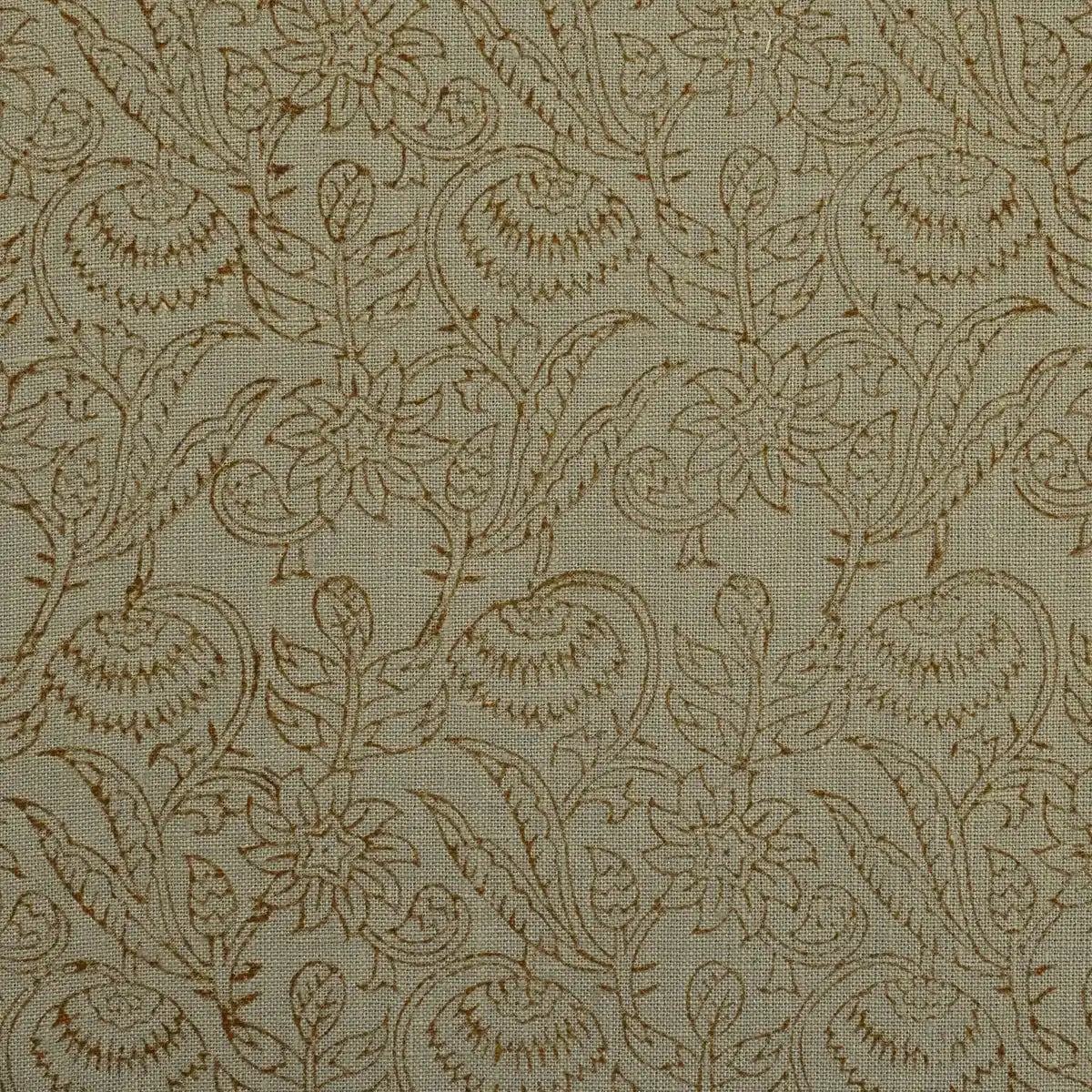 Soft Canopy Rust Linen Fabric