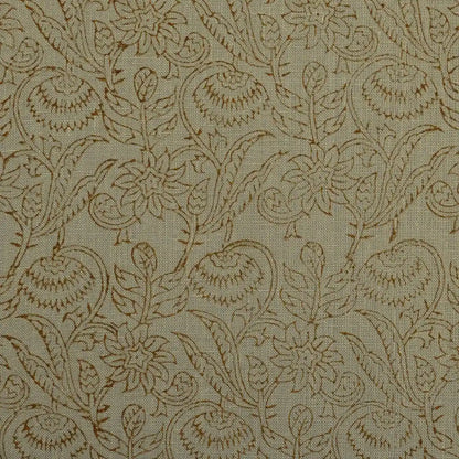 Soft Canopy Rust Linen Fabric
