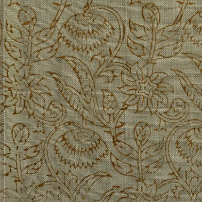 Soft Canopy Rust Linen Fabric