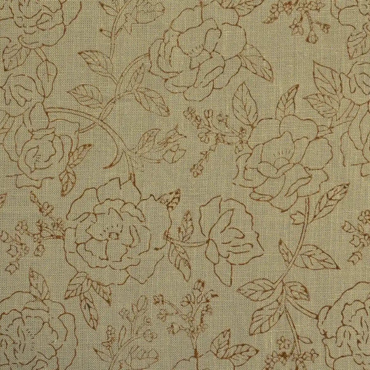 Dune Botanica Tan Dust Linen Fabric