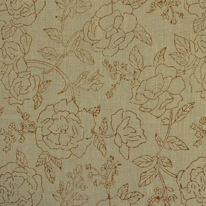 Dune Botanica Tan Dust Linen Fabric