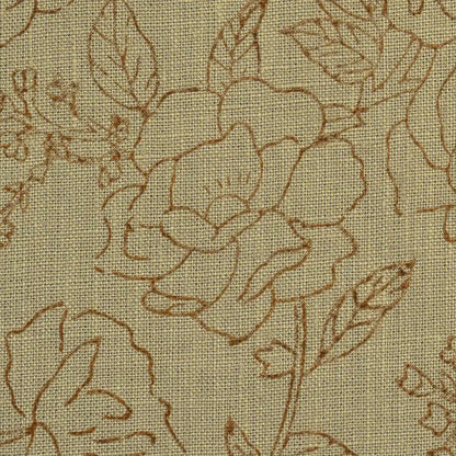 Dune Botanica Tan Dust Linen Fabric
