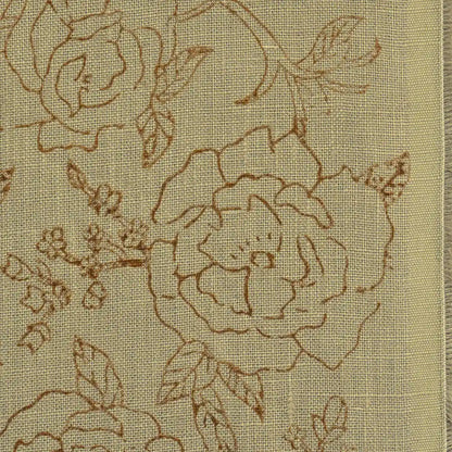 Dune Botanica Tan Dust Linen Fabric