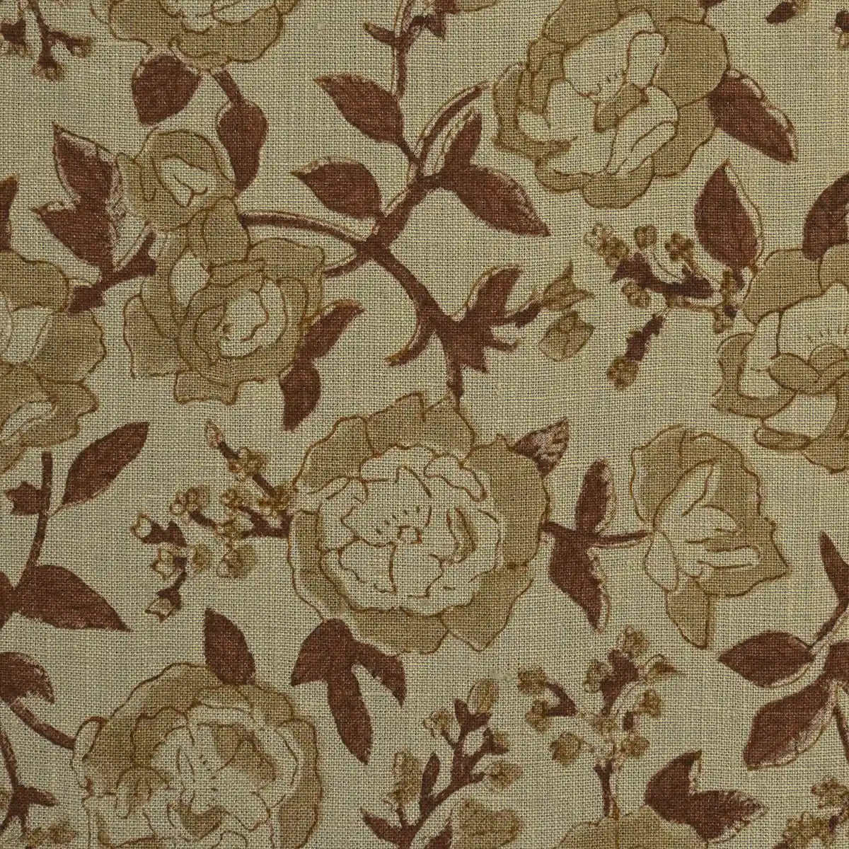 Dune Botanica Washed Tan Linen Fabric