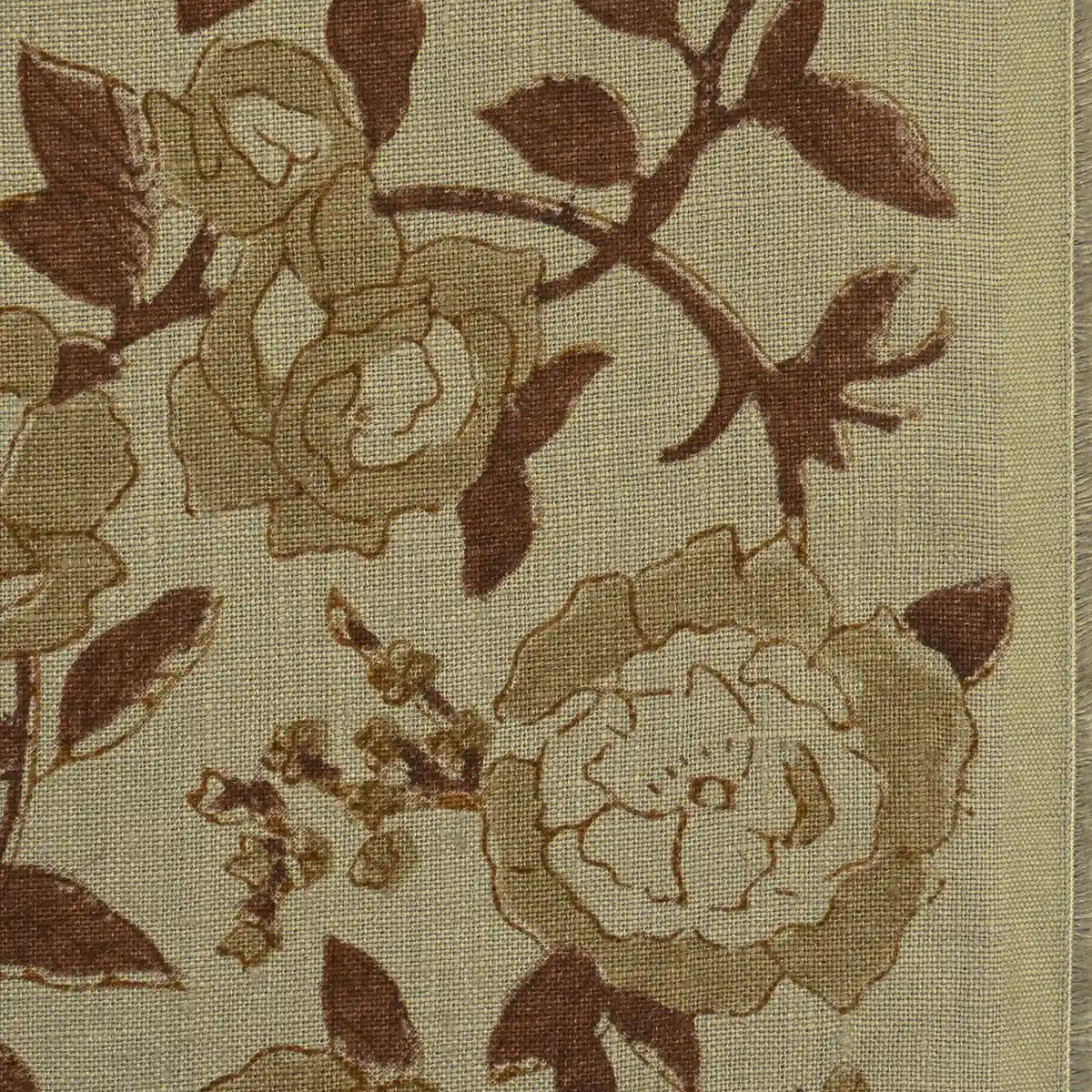 Dune Botanica Washed Tan Linen Fabric