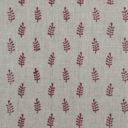 Noslen Floral Block Print Linen Fabric