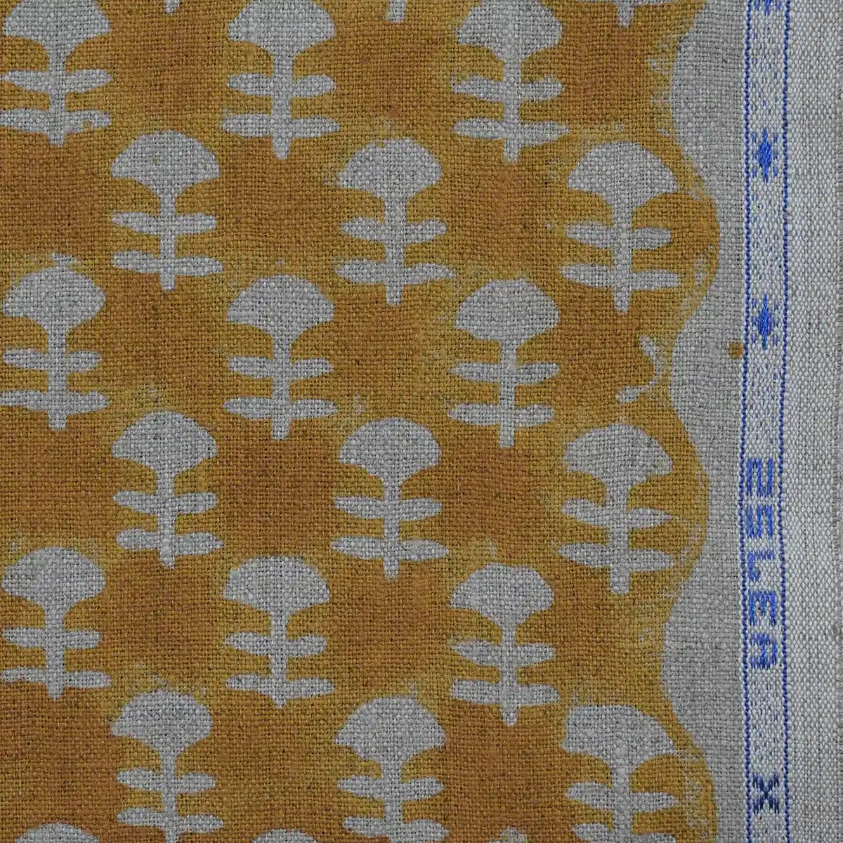 Fyrio Geometric Hand  Block Print Linen Print