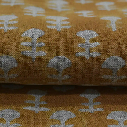 Fyrio Geometric Hand  Block Print Linen Print