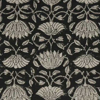 Melissa Floral Hand Block Linen Fabric