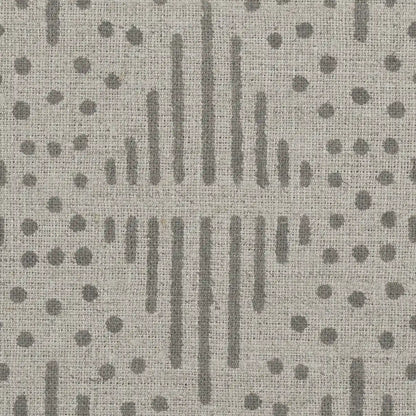 Zig-Zag Geometric Block Print Linen Fabric