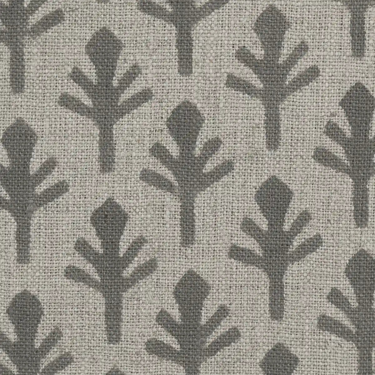 Logan Geometric Hand Block Print Linen Fabric
