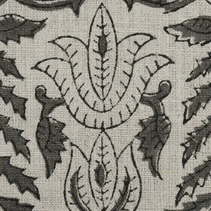 Racso Floral Block Print Linen Fabric
