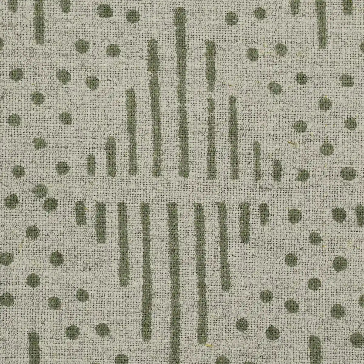 Zig-Zag Geometric Block Print Linen Fabric