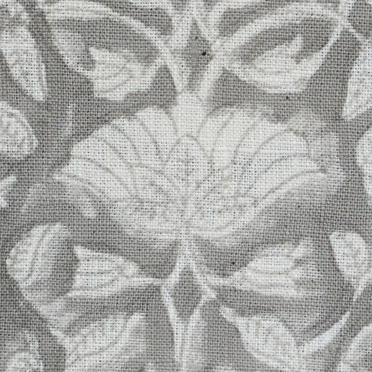 Melissa Floral Hand Block Linen Fabric
