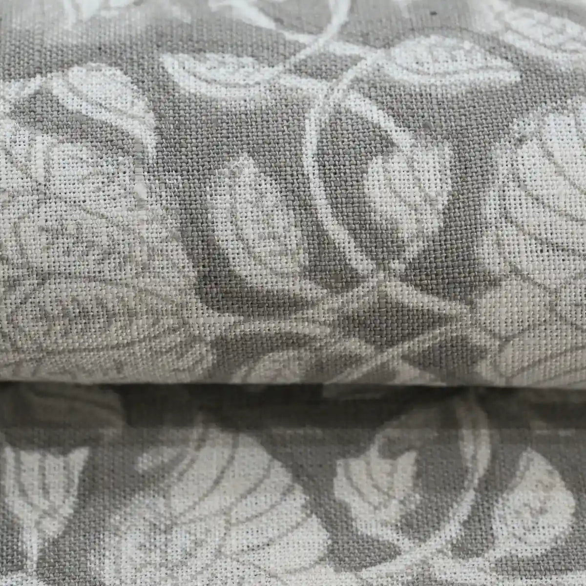 Melissa Floral Hand Block Linen Fabric
