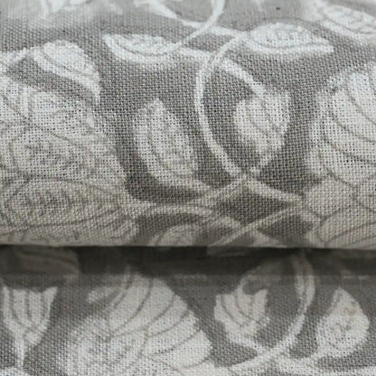 Melissa Floral Hand Block Linen Fabric