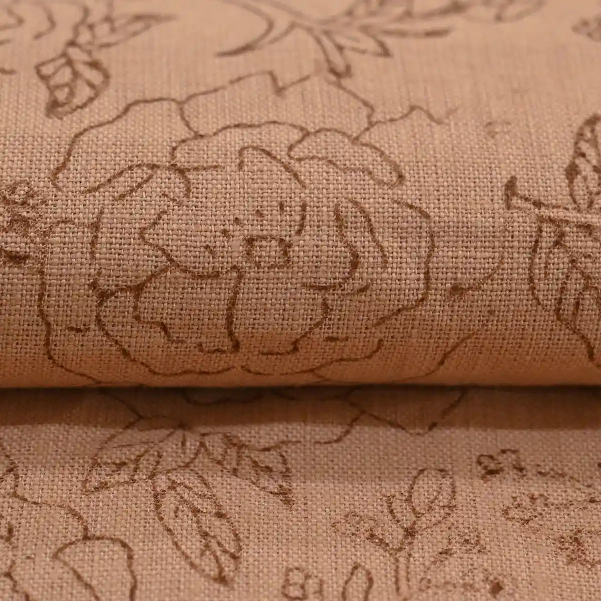 Dune Botanica Coral Linen Fabric
