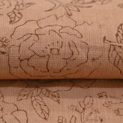 Dune Botanica Coral Linen Fabric