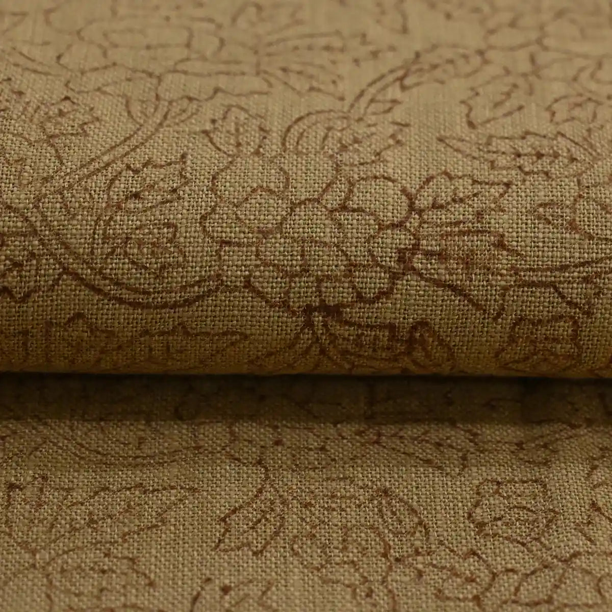 Sunlit Fern Linen Fabric