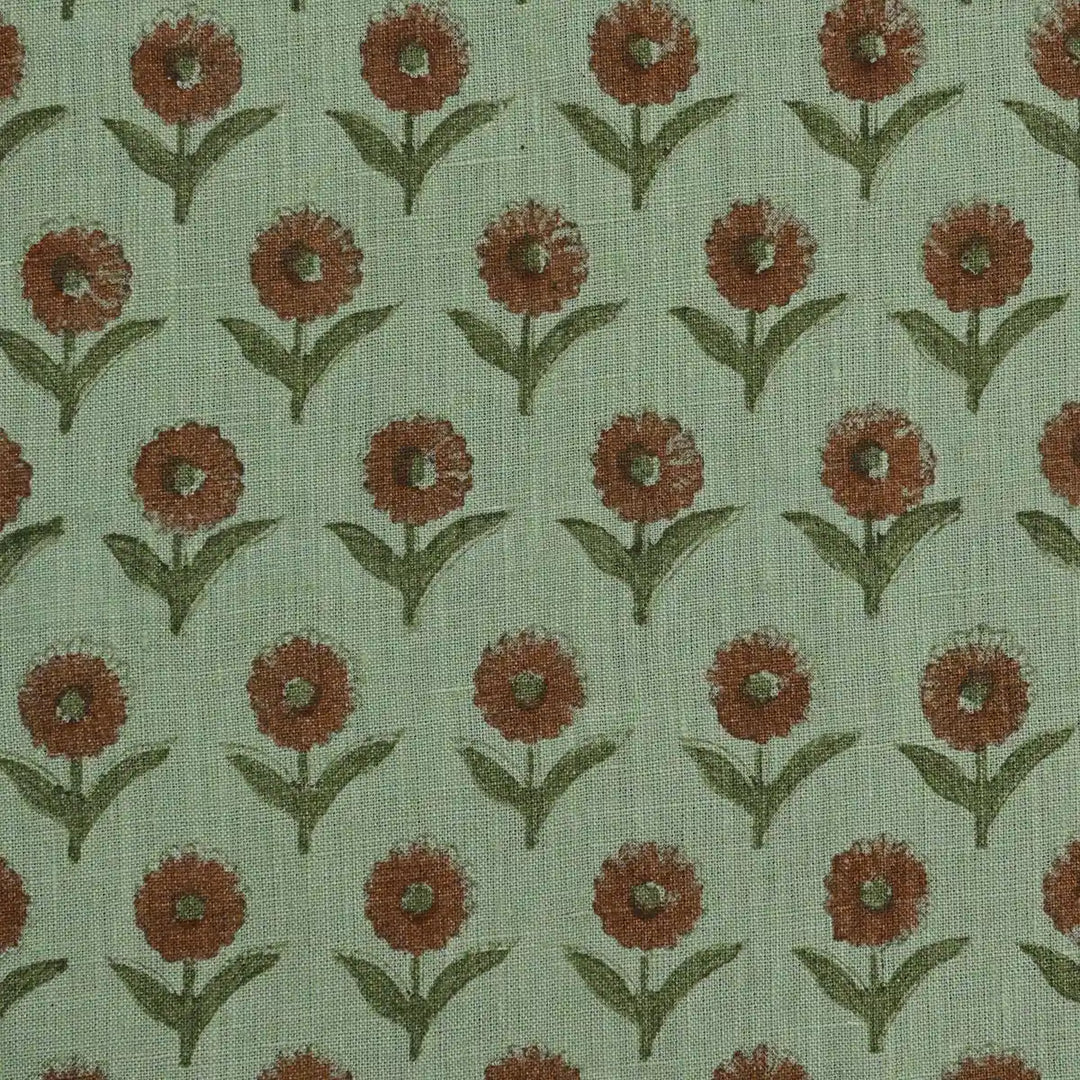 Bloom Ditsy Rust Pillow Cover