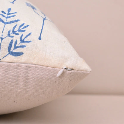 Floral Blue Pillow Covers