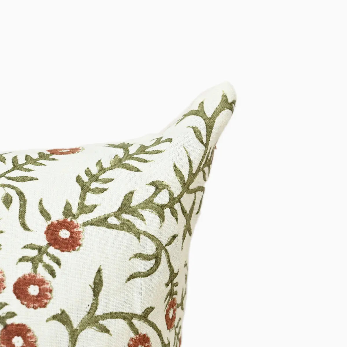 Bailey Sage Green Block Print Pillow Cover