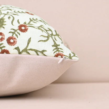 Bailey Sage Green Block Print Pillow Cover
