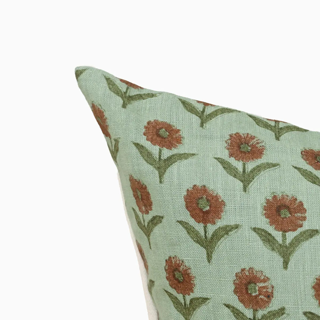 Bloom Ditsy Rust Pillow Cover