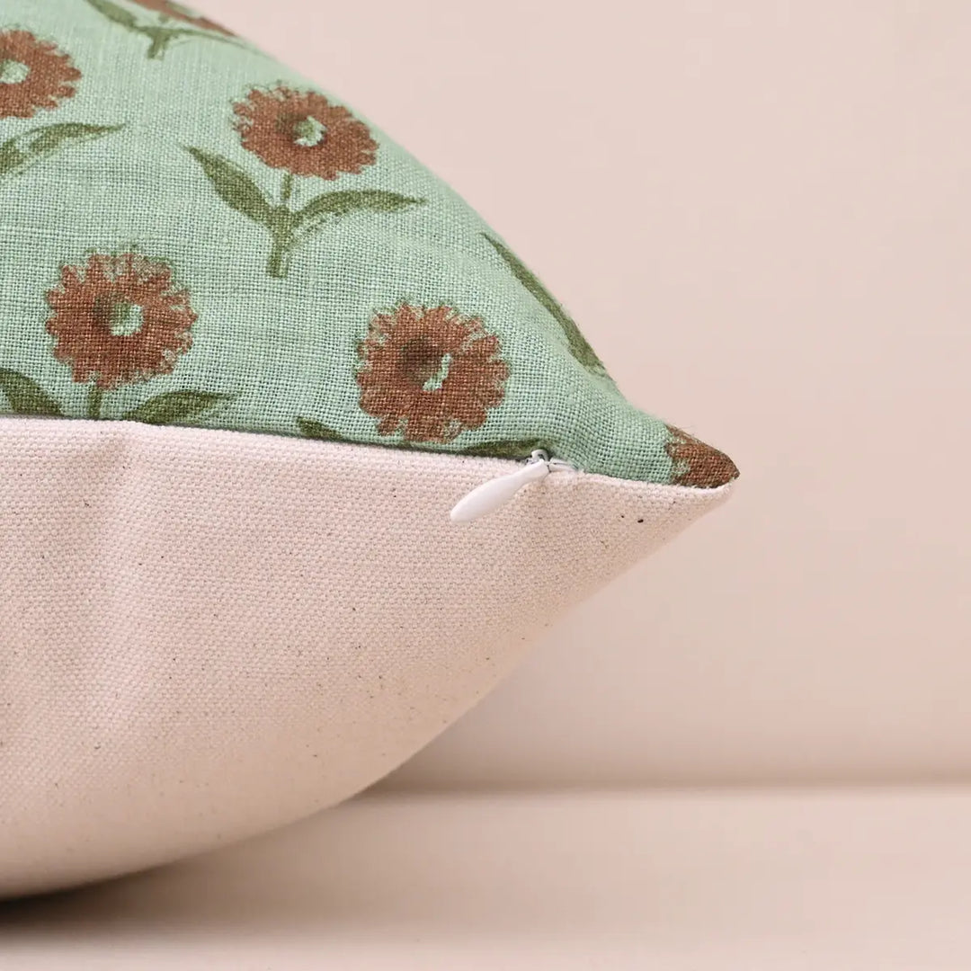 Bloom Ditsy Rust Pillow Cover