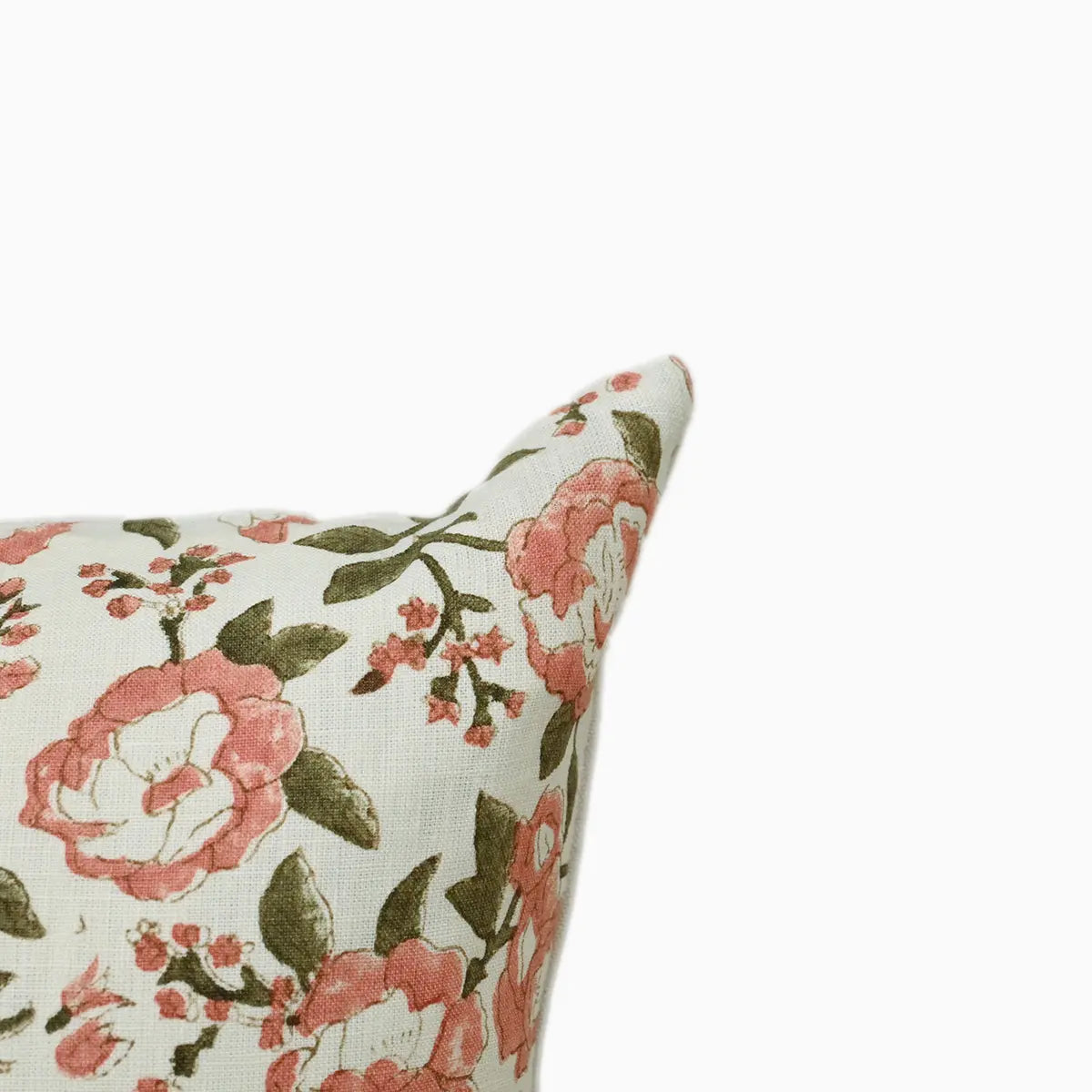 Meadow Coral Peach  Pillow Cover
