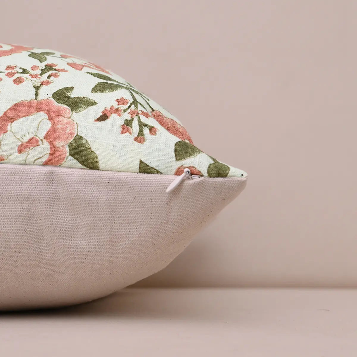 Meadow Coral Peach  Pillow Cover