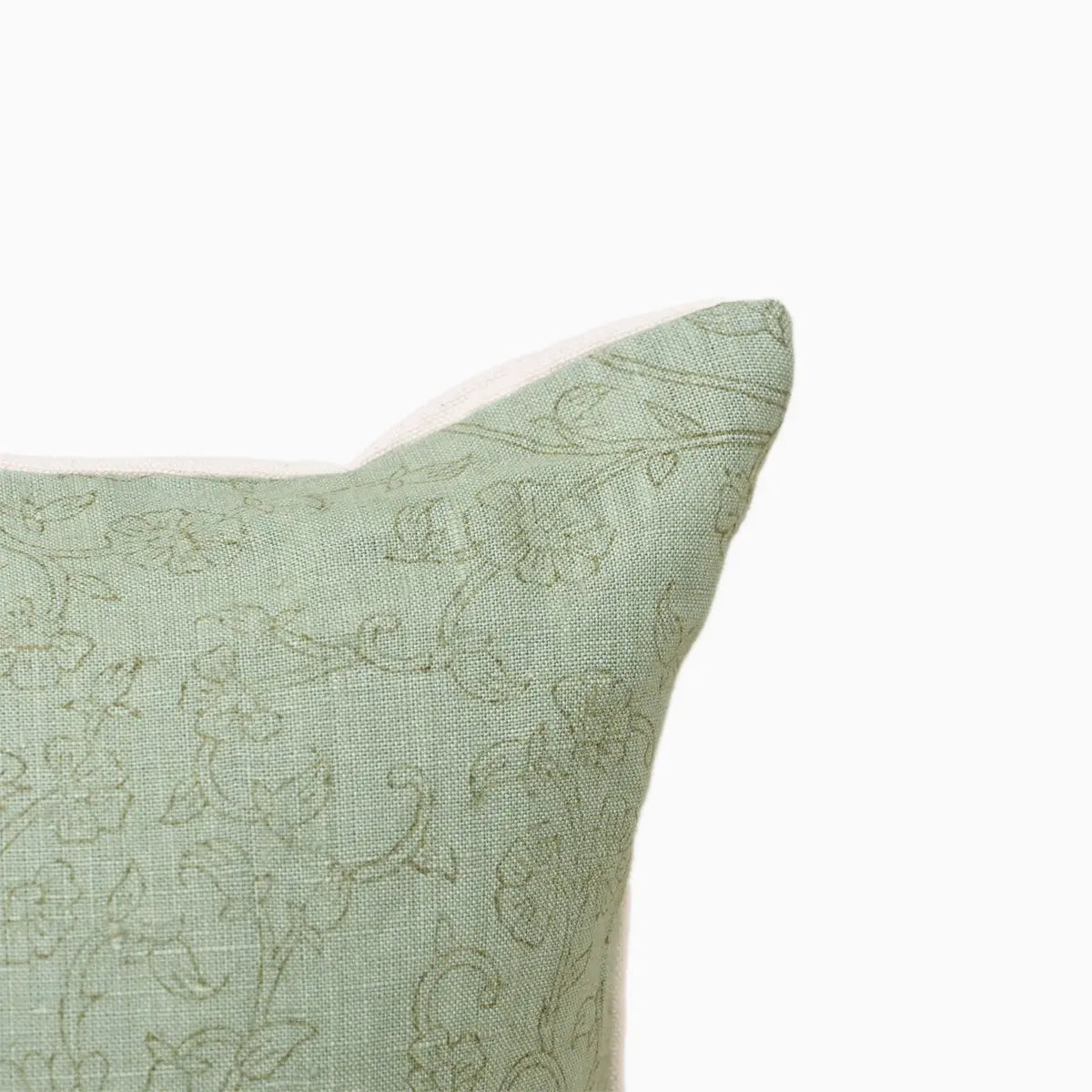 Floral Beige Pillow Cover
