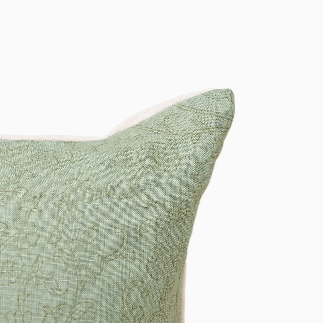 Floral Beige Pillow Cover