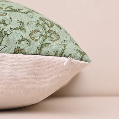 Floral Sage Green Pillow Cover