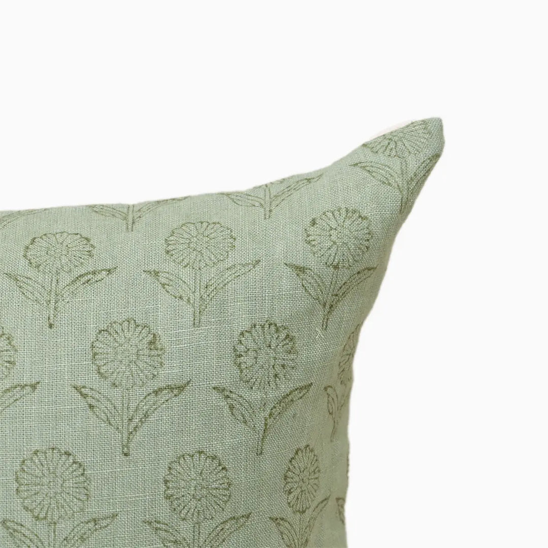 Bloom Ditsy Sage Green Pillow Cover