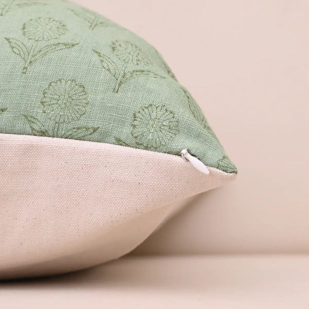 Bloom Ditsy Sage Green Pillow Cover