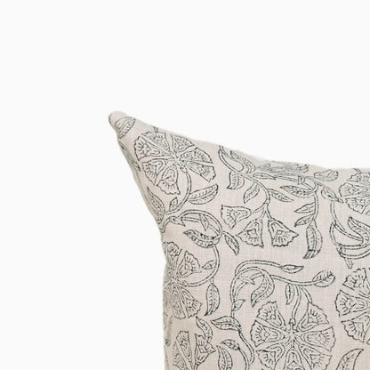 Kimberly Greyish Block Print Pillow Cover