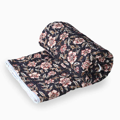 Golden Hand Block Printed Quilt