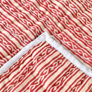 Carnation Hand Block Printed Quilt