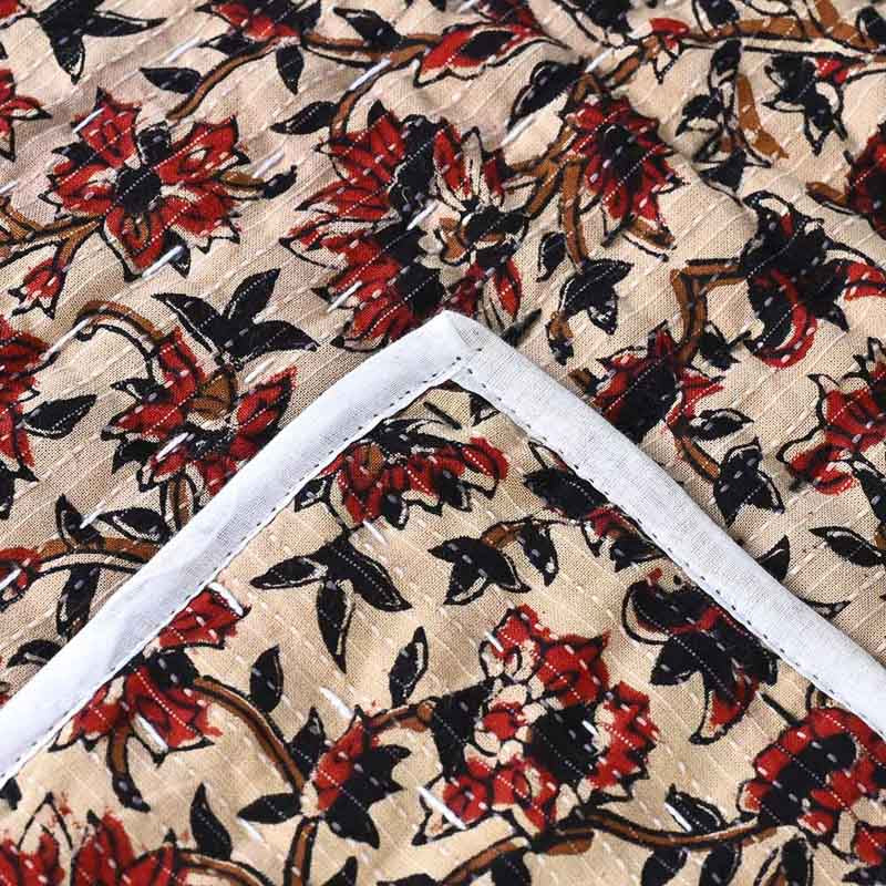 Heather Hand Block Printed Quilt