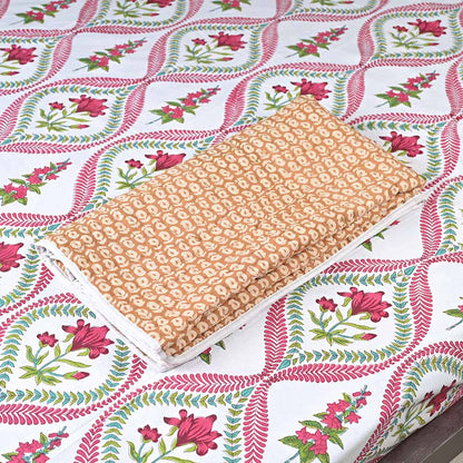 Hydrongea Hand Block Printed Quilt