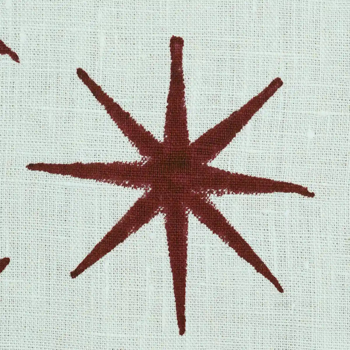 Crimsa Geometric Block Print Linen Fabric