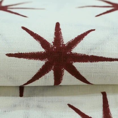 Crimsa Geometric Block Print Linen Fabric